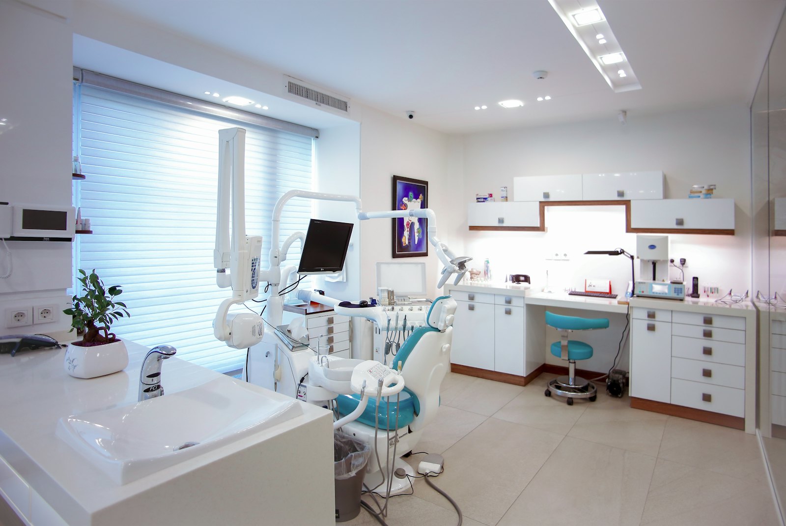 A calm, modern dental and aesthetics treatment room - the kind of practice where a missed enquiry is a missed patient.