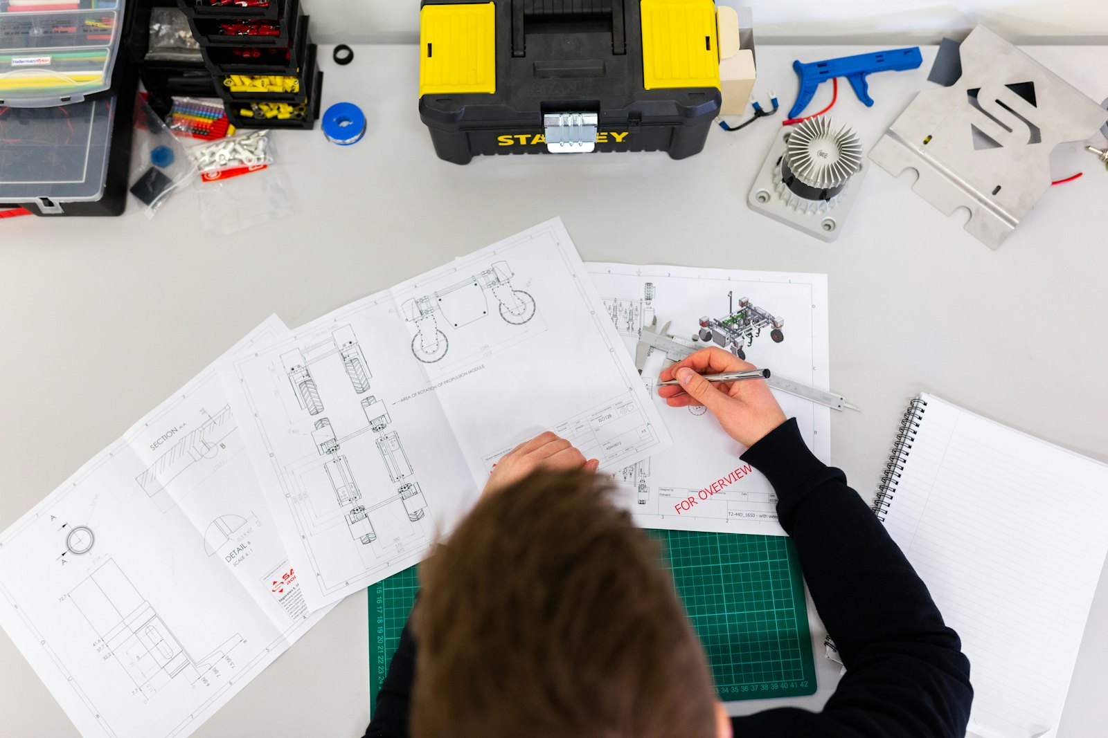 An operator reviewing connected business systems and operating information